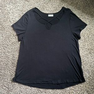 NWOT Maurices Womens Tee, Black, Size XXL